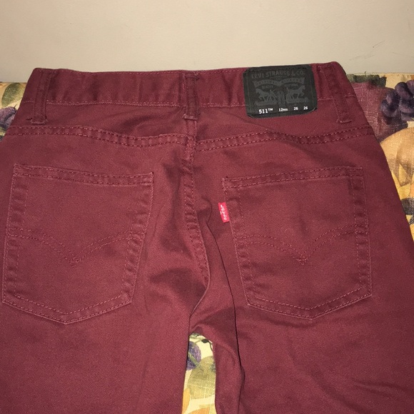 Levi’s 511 TM slim burgundy jeans - Picture 5 of 5